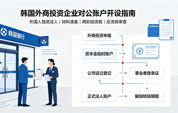 注册韩国公司的开户指引